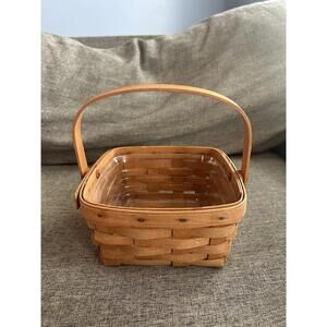 Longaberger Small Berry Basket With Protector Swinging Handle